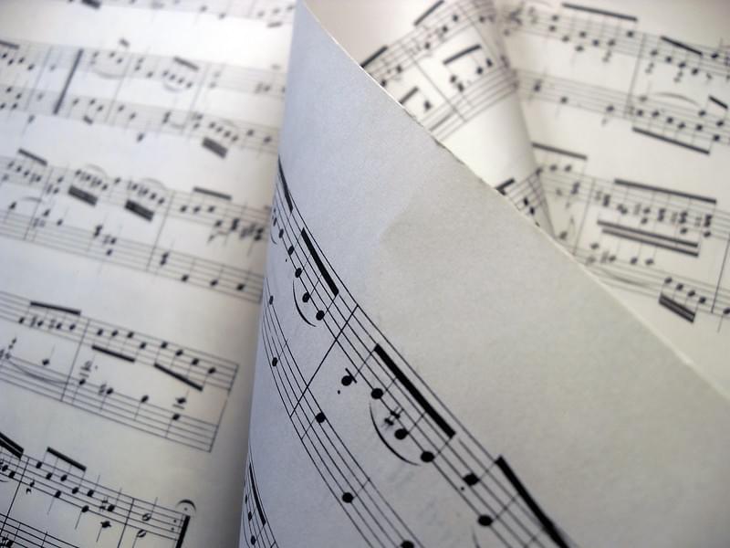 Photo of sheet music